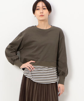 レイヤード】ミニ裏毛 プルオーバー（15-60EC04-203）｜コムサ（COMME