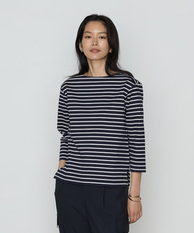 コットンスーピマボーダー カットソー（15-60EK02-205）｜COMME