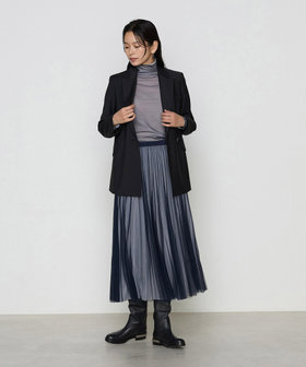 ソフトチュール×ウーリー分繊トリコット広巾 プルオーバー