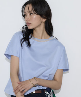 ダブルフェイス ニット付きTシャツ