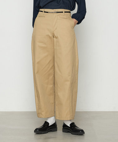 ポリエステル／コットン20sツイル チノパンツ