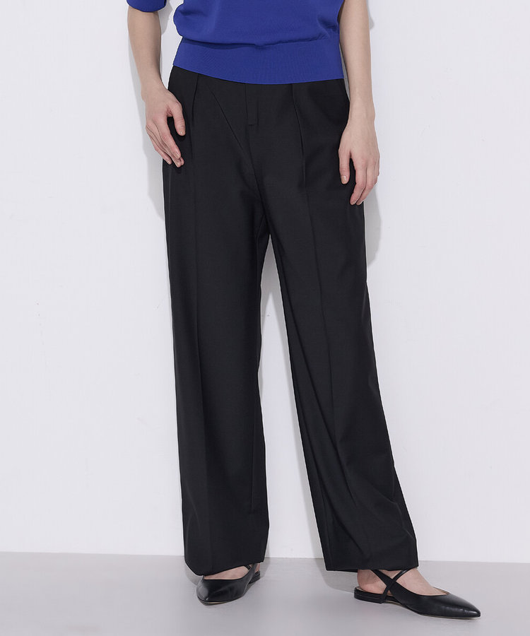 【セットアップ対応】ストレッチトロ ワイドパンツ