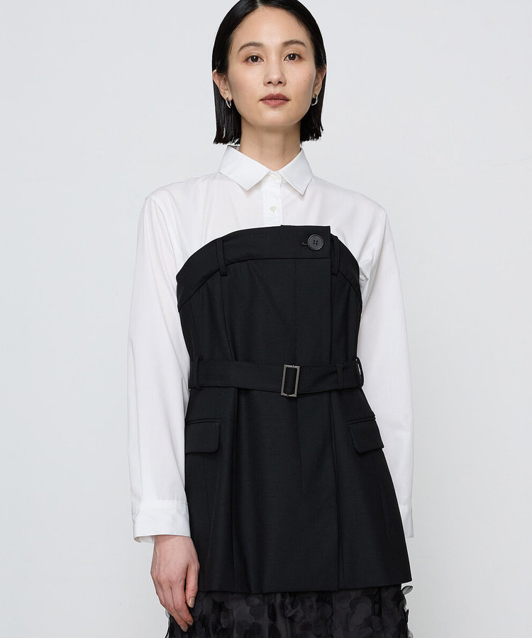 ETRO ペイズリー スクエアネック ギャザーストレッチワンピース 46 ETRO ペイズリー スクエアネック ギャザーストレッチワンピース 46