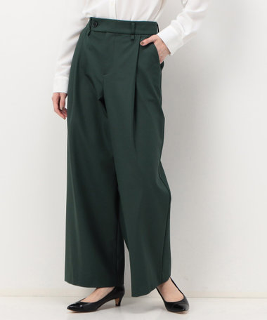 【セットアップ対応】ポリエステルストレッチカレンダー パンツ