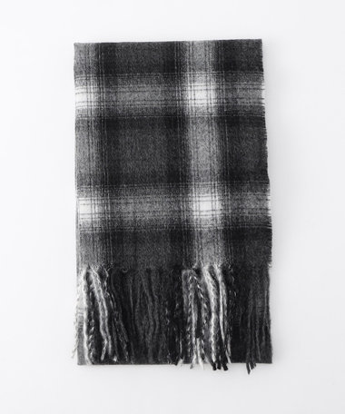 チェックマフラー