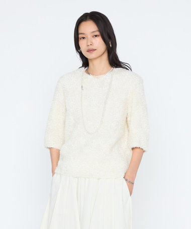 立体テープ刺繍 プルオーバー