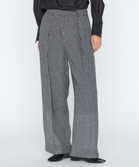 カラミツイード ワイドパンツ