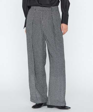 カラミツイード ワイドパンツ