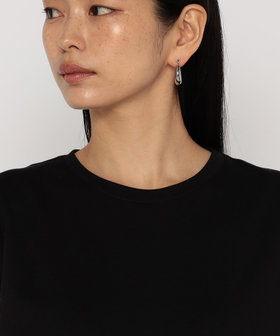 60/-スビン リサイクルオーガニックスムース ねじりスリーブTシャツ