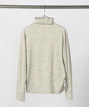 ウールポリプレーティング ハイネックトップス