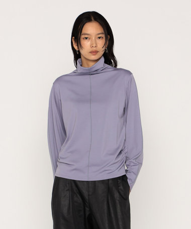 ウールポリプレーティング ハイネックトップス