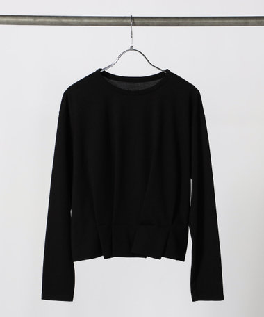 ウールポリプレーティング タックデザイントップス