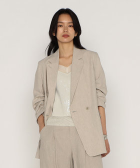 chic and things フェイクレイヤードルーズジャケット　スラックス chic and things フェイクレイヤードルーズジャケットスラックス