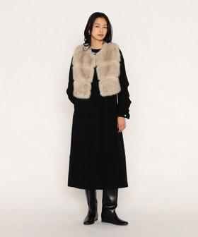 限定価格✴︎ラグジュアリーな極上のファー★エンバ　フォックスファーロングジレ 限定価格✴︎ラグジュアリーな極上のファー☆エンバ フォックスファー