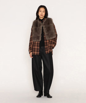 【NEW】メゾンプラチナ（Maison Platinum）/フェイクファー ショートジレ フェイクファー ショートジレ（18-14VM02-205）｜（Maison Platinum