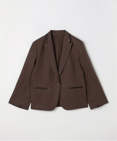 高密度リネンストレッチ トランスフォルメジャケット