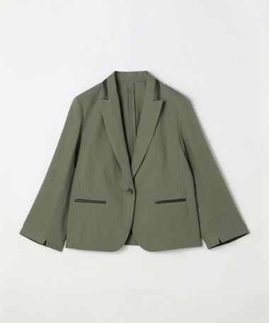 高密度リネンストレッチ トランスフォルメジャケット