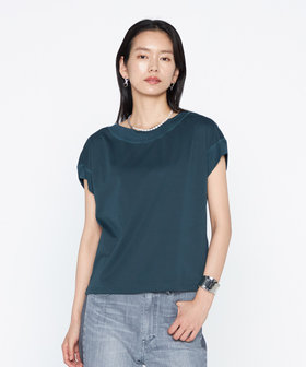 スビンプラチナムスムース ボートネックTシャツ（18-20EO05-206