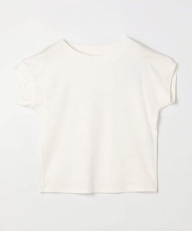 スビンプラチナムスムース ボートネックTシャツ