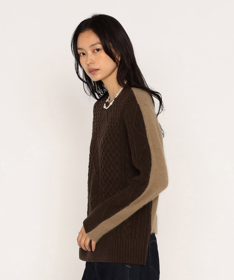 アラン×ラクーンシルクコンビ プルオーバー（18-22IM02-205