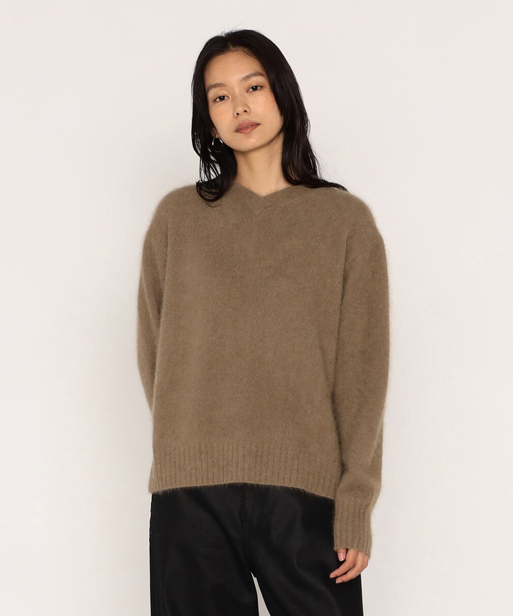 ラクーンフォックスVネックプルオーバー ラクーンシルク Vネックプルオーバー（18-22IM03-205）｜（Maison