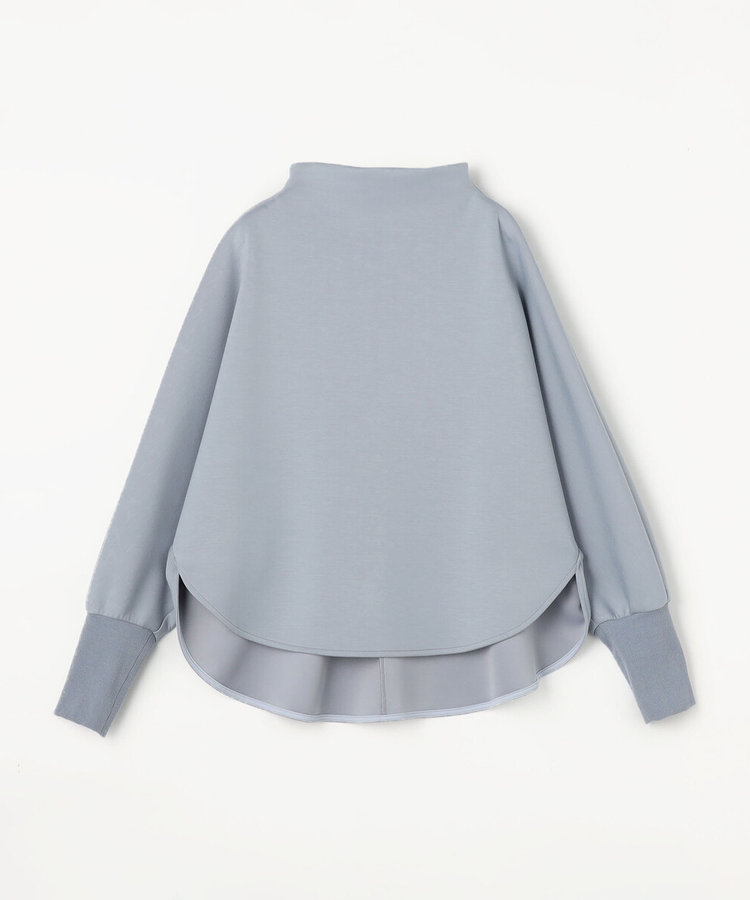 ソフトストレッチダンボールニット ボトルネックプルオーバー（21