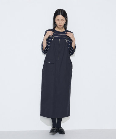 コットンクロス サロペットスカート（21-01OM01-205）｜コムサ ワード