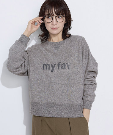 リヨセルコットン裏毛 プリントプルオーバー