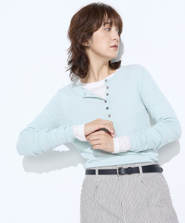 14G総針編 ニットプルオーバー