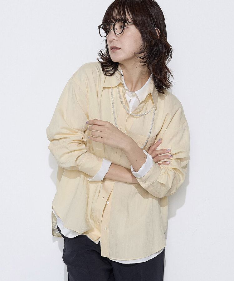 Oggi 4月号掲載 滝沢カレンさん着用商品】ソフトタイプライター シャツ