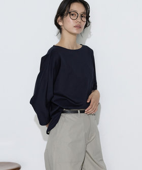 トリコット ボートネックプルオーバー