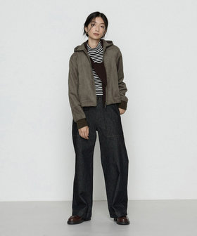 ダンボールスエード調 パーカブルゾン（21-04VM05-205）｜コムサ