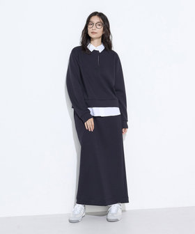 コムサワードローブ（COMME CA Wardrobe）/〔 +サイズ 〕レーヨンミックスダンボール プルオーバー レーヨンミックスダンボール プルオーバー（21-05EM06-205）｜コムサ