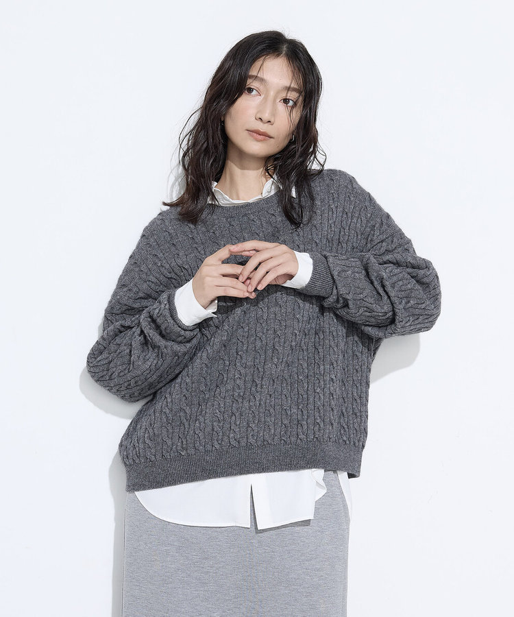 ケーブル編 ニットプルオーバー（21-05IM05-205）｜コムサ ワード