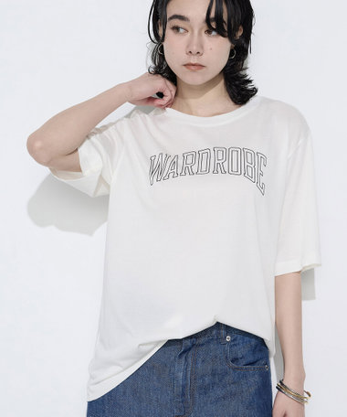 ヴィンテージプレーティング天竺 ロゴプリントTシャツ