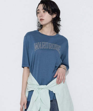 ヴィンテージプレーティング天竺 ロゴプリントTシャツ