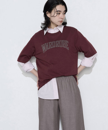 ヴィンテージプレーティング天竺 ロゴプリントTシャツ