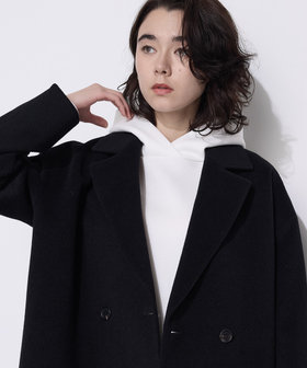 サイズ 〕ソフトストレッチダンボールニット フーディー（21-61EO02