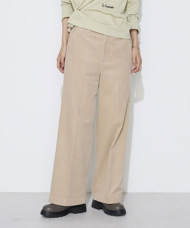 〔+サイズ〕【セットアップ対応】コットンコーデュロイ パンツ