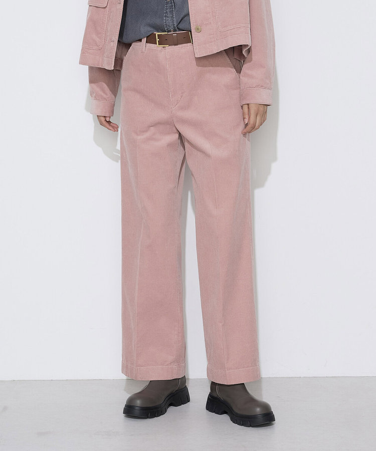 〔+サイズ〕【セットアップ対応】コットンコーデュロイ パンツ