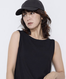 【Oggi 5月号掲載 滝沢カレンさん着用商品】〔 +サイズ 〕 綿キュプラベアテレコ リブタンクトップ