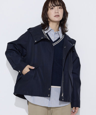 〔 +サイズ 〕 キュプラ綿グログラン マウンテンパーカー