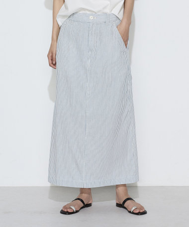 〔 +サイズ 〕 ヒッコリー スカート