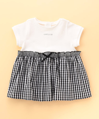 ギンガムチェック ロンパース(女の子)