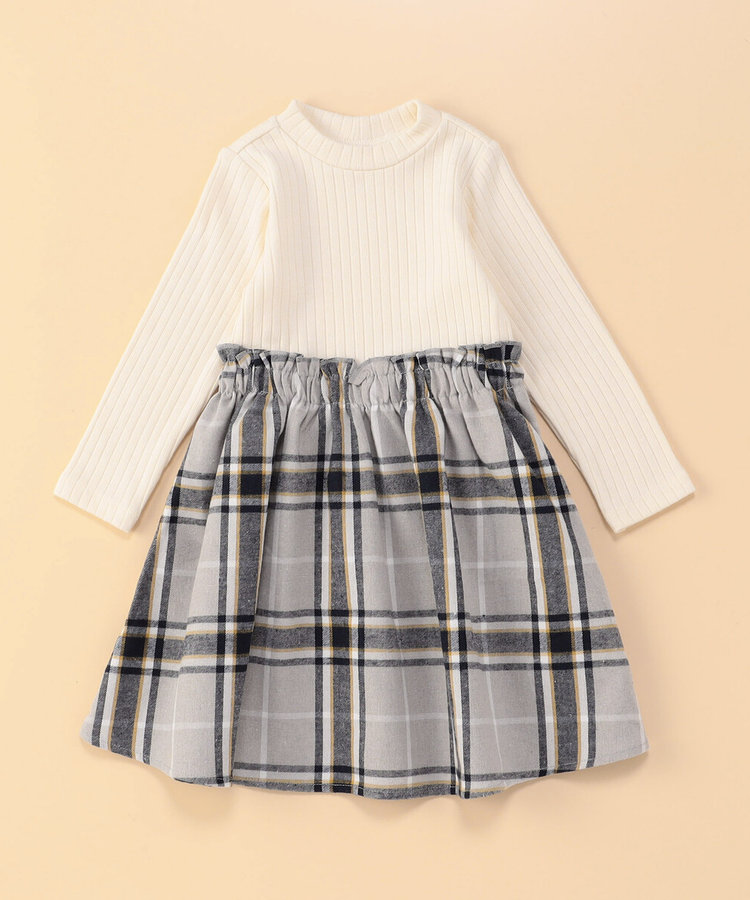 チェック ドッキング ワンピース(ベビーサイズ)