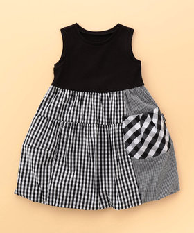 ギンガムチェックバルーン ワンピース(ベビーサイズ)