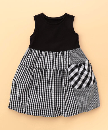 ギンガムチェックバルーン ワンピース(ベビーサイズ)