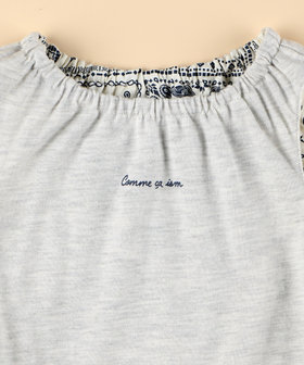 hagumu ⿻ リネン ギンガムチェック ワンピース バンドカラー ルーズ リバーシブル】ギンガムチェック・バンダナ柄プリント