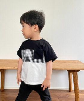 yori ギンガムチェック襟 半袖Tシャツ F 000000009865_PItuCdZ.jpg