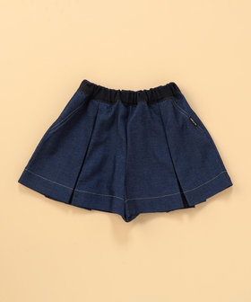 デニムライクストレッチ キュロットスカート (ベビーサイズ)（23
